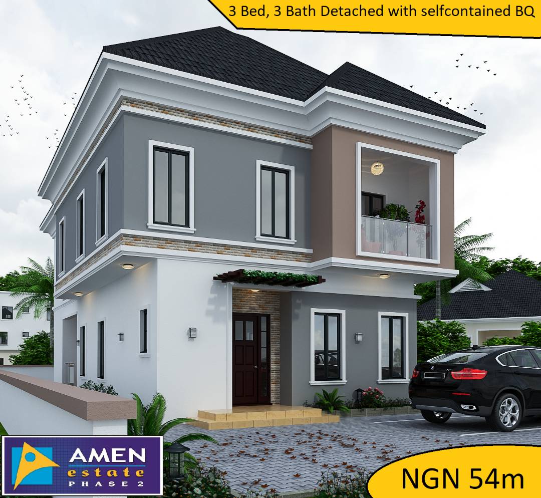 price of fully detached 3 bedroom duplex in amen estate phase 2