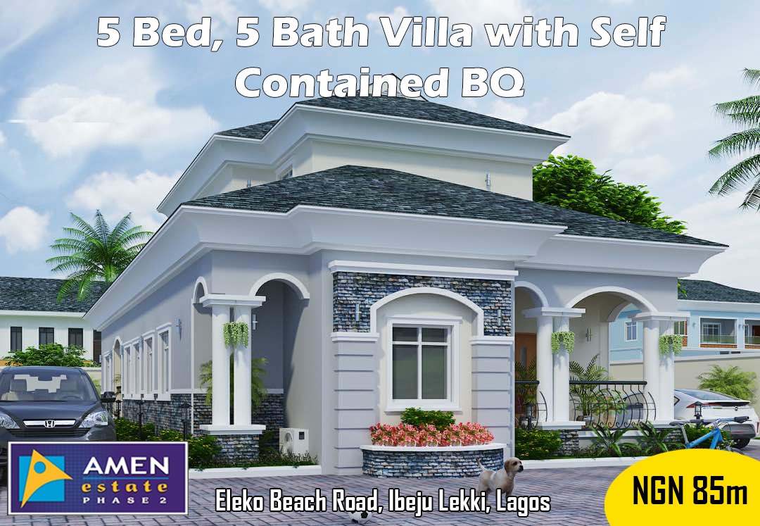 price of 5 Bedroom villa in Amen estate phase 2