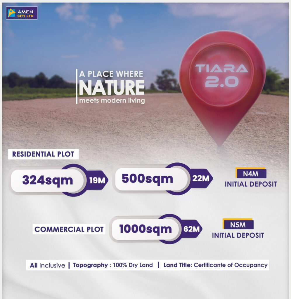 Tiara Phase 2 Estate Ibeju Lekki Prices