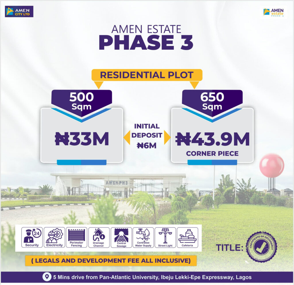 Amen Estate Phase 3 price